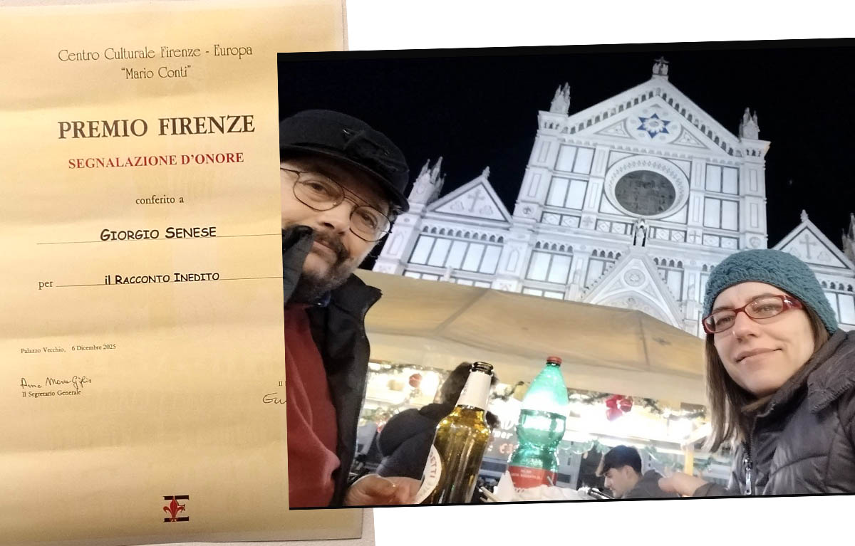 Senese premiato nella XLII edizione del Premio Firenze di Letteratura